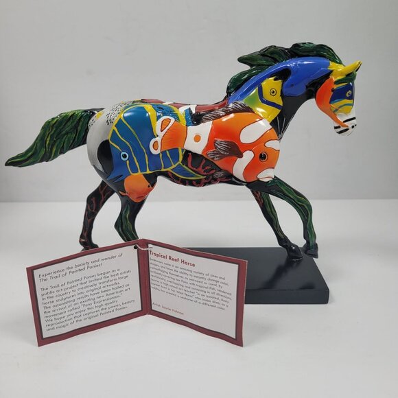 Trail Of Painted Ponies Tropical Reef Horse Figurine By Holman 2005 - Picture 2 of 7